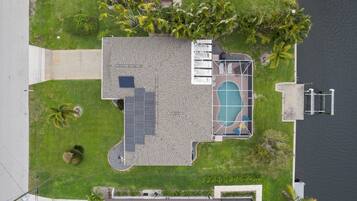 Piscine extérieure, piscine chauffée