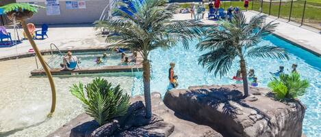 A heated pool