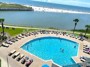 Indoor pool, outdoor pool