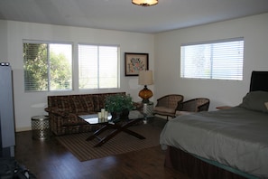 1 slaapkamer, een strijkplank/strijkijzer, gratis wifi, beddengoed