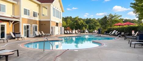 Indoor pool, a heated pool