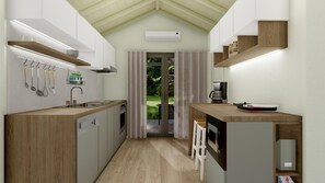 Refrigerador, microondas, horno y lavavajillas 