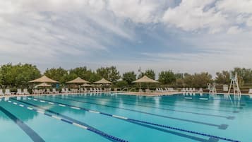 Piscina externa, piscina aquecida