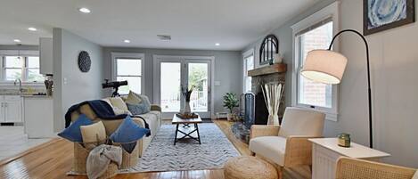 TV connectée, cheminée