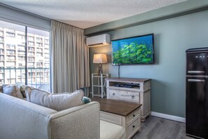 Televisión y reproductor de DVD 