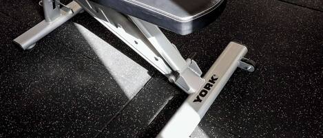 A piece of exercise equipment with the brand name "YORK" on it.