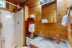 Hair dryer, towels - Dog Friendly Riverfront Home with High-Speed WiFi, Central AC, & Fishing Dock (Blue Ridge)