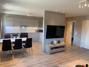 Apartment | Private kitchen | Highchair - Notodden Sentrum Apartment NO 6 (Notodden)