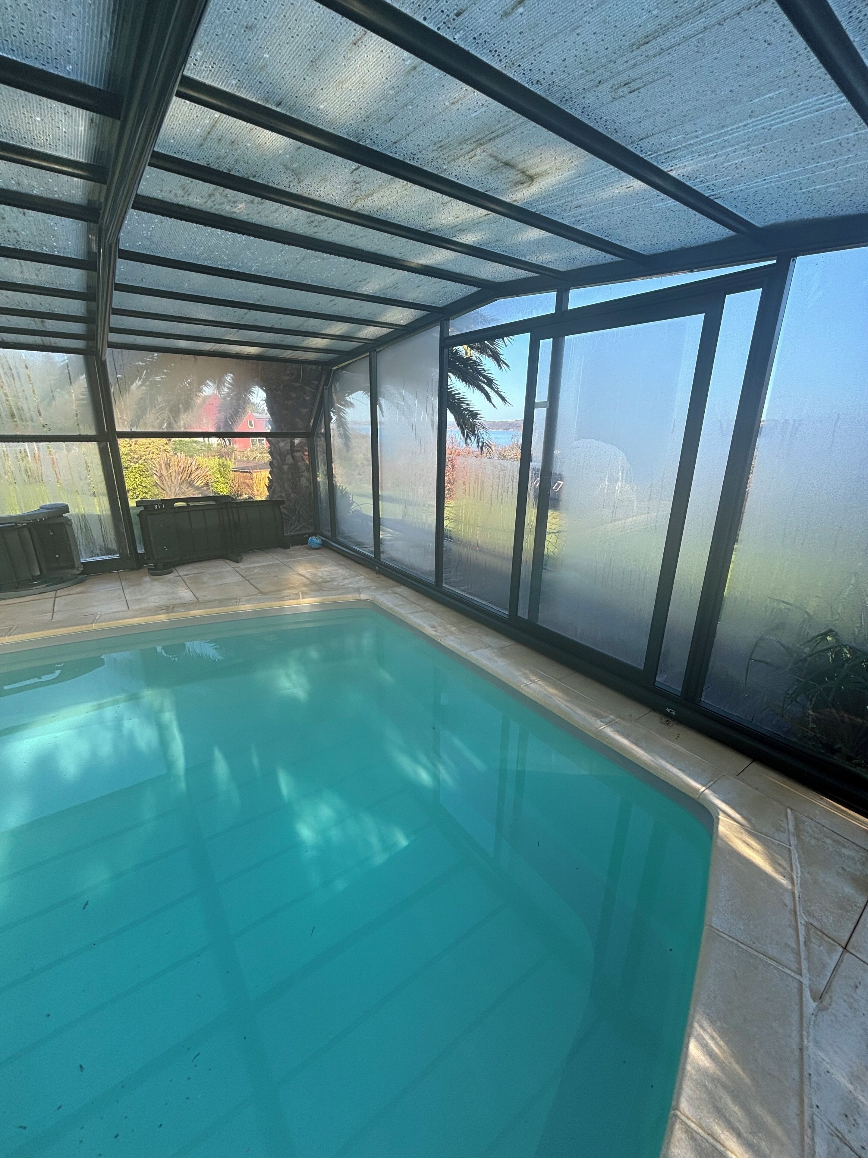 Indoor pool, a heated pool