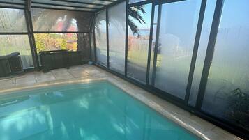 Indoor pool, a heated pool