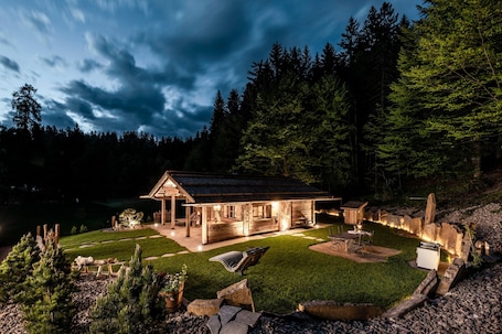 Exterior. La Mendola Alm-Chalet in Trentino/South Tyrol with Mountain View, Sauna, Garden & Wi-Fi