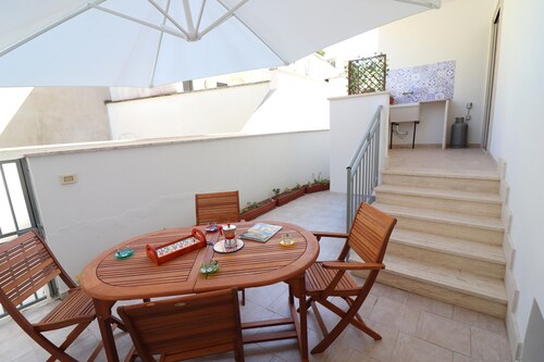 Casa Caterina à Otranto avec climatisation, terrasse et balcon