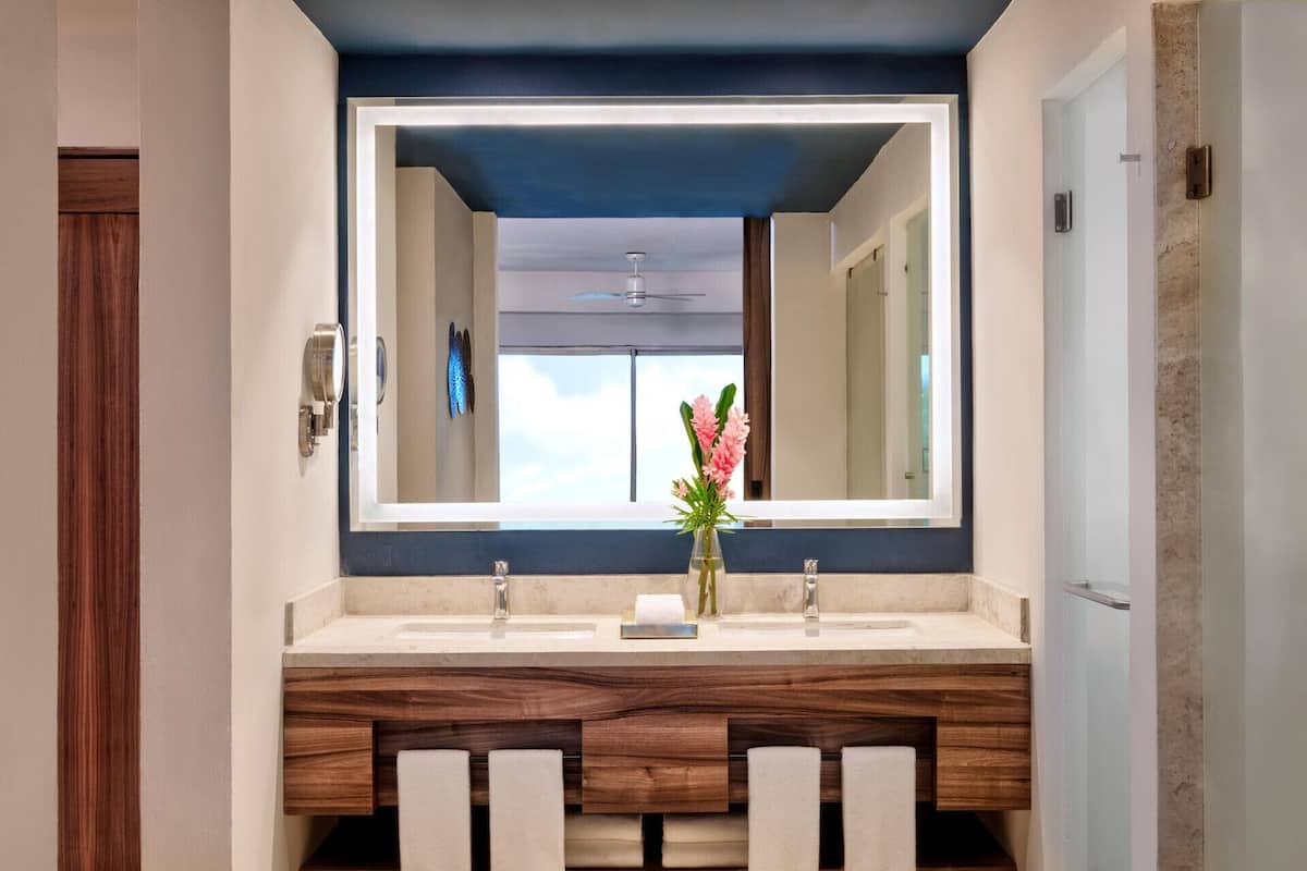 Kamar mandi | Bathtub dan shower terpisah dan bathtub dengan aliran air