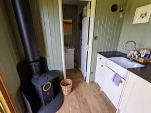 Ducha, toallas y jabón