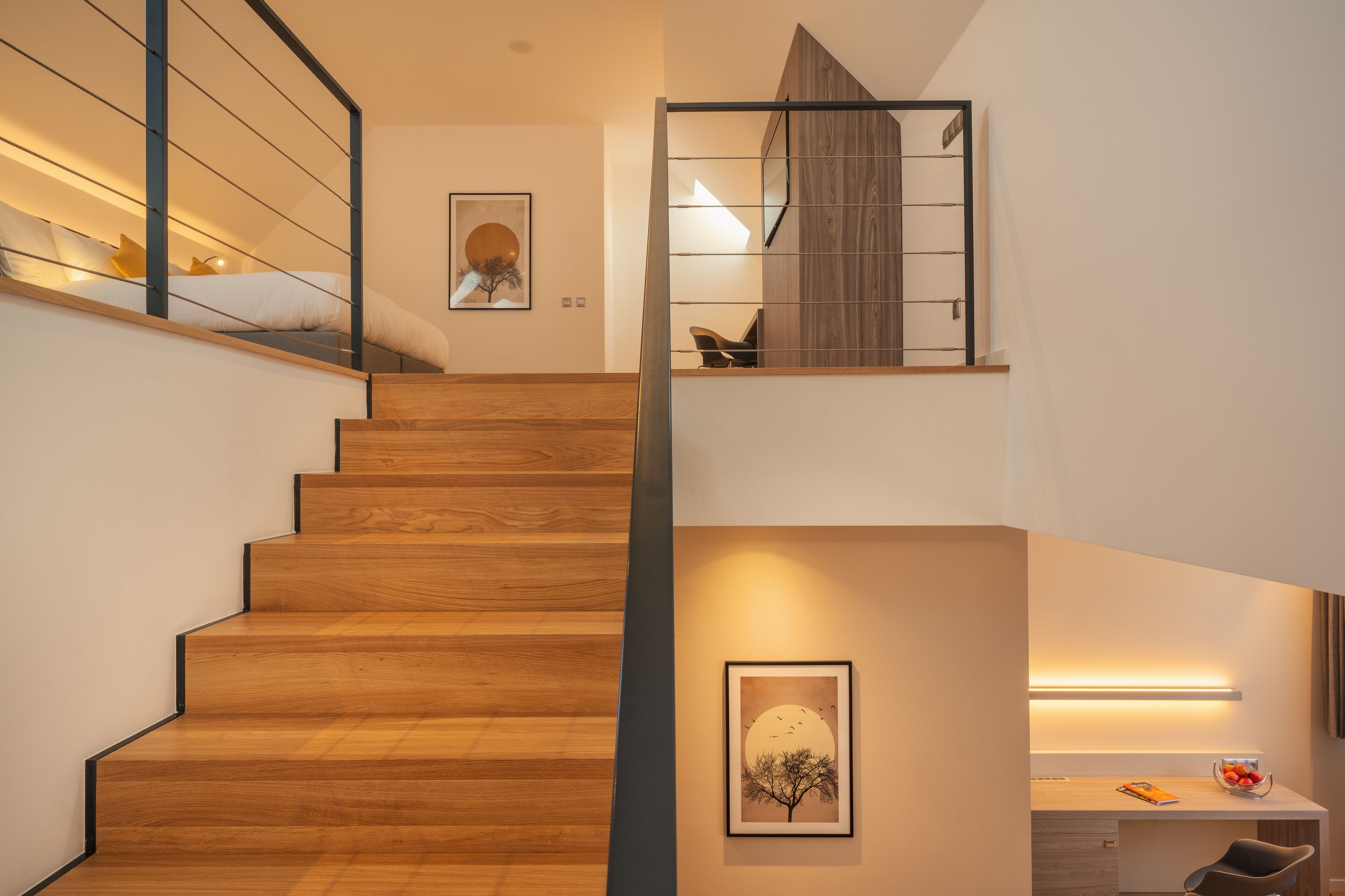 duplex | premium bedding, select comfort beds, in-room safe, desk