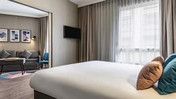 Bureau, chambres insonorisées, lits bébé (gratuits), Wi-Fi gratuit