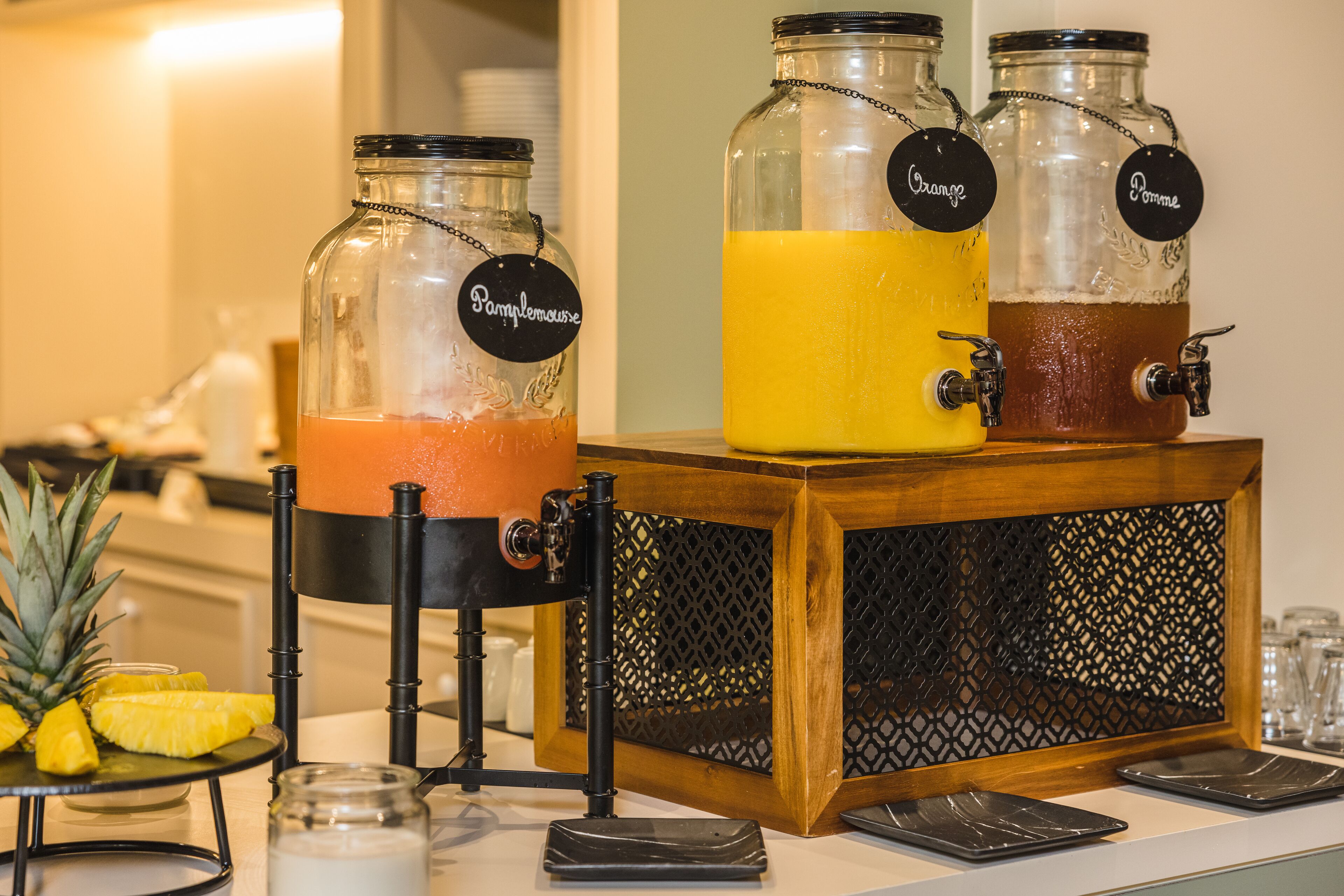 daily buffet breakfast (eur 19 per person)