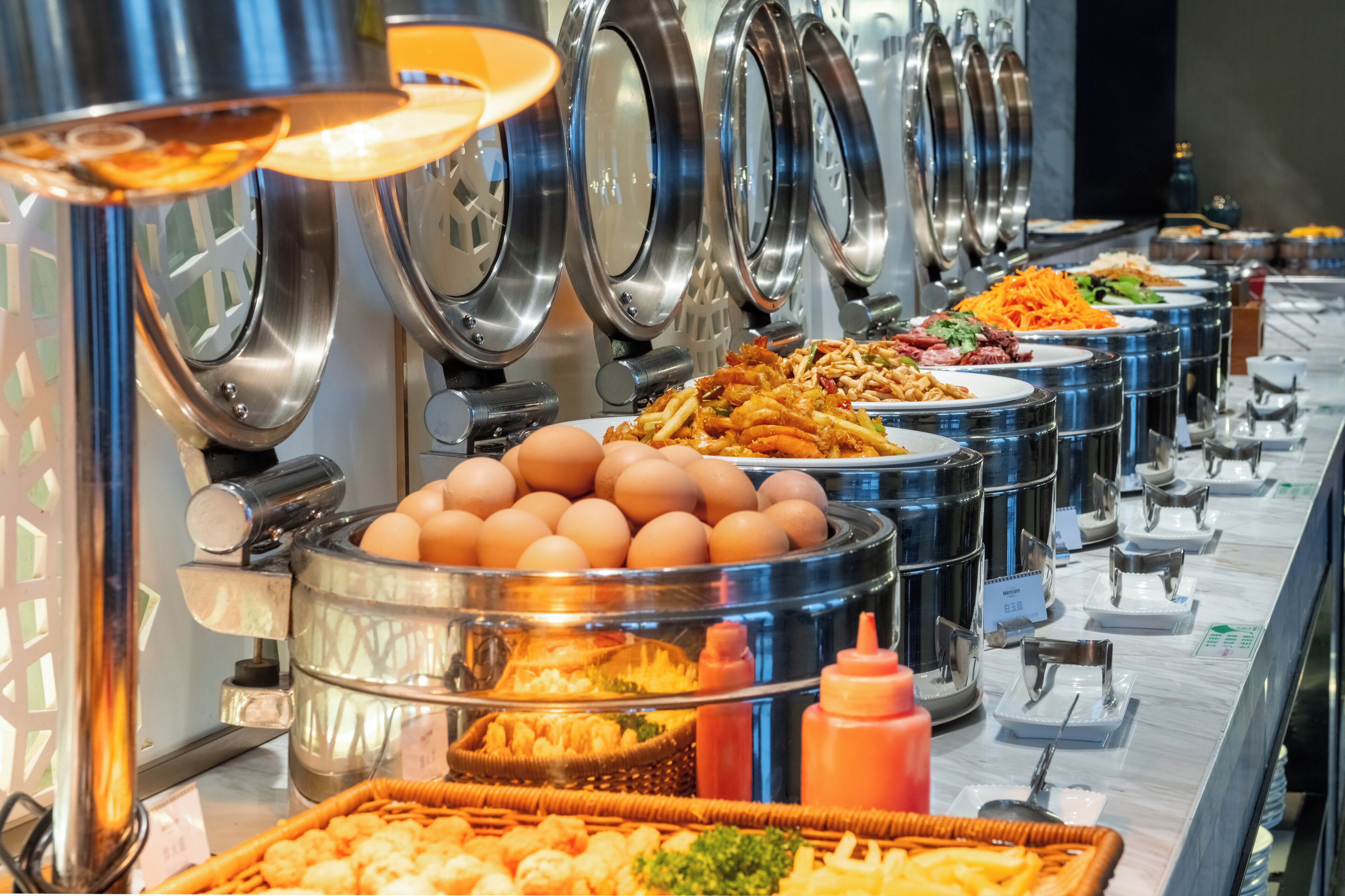 Buffet breakfast for a fee