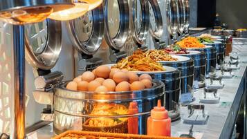 Buffet breakfast for a fee