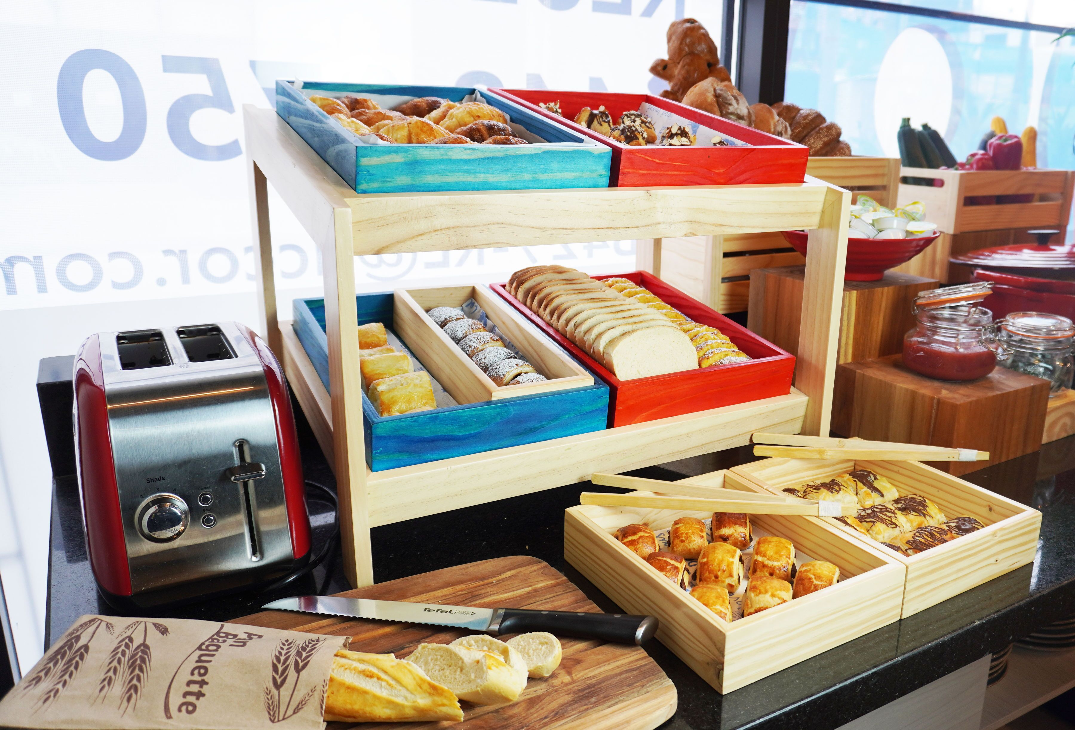 daily buffet breakfast (cop 33000 per person)