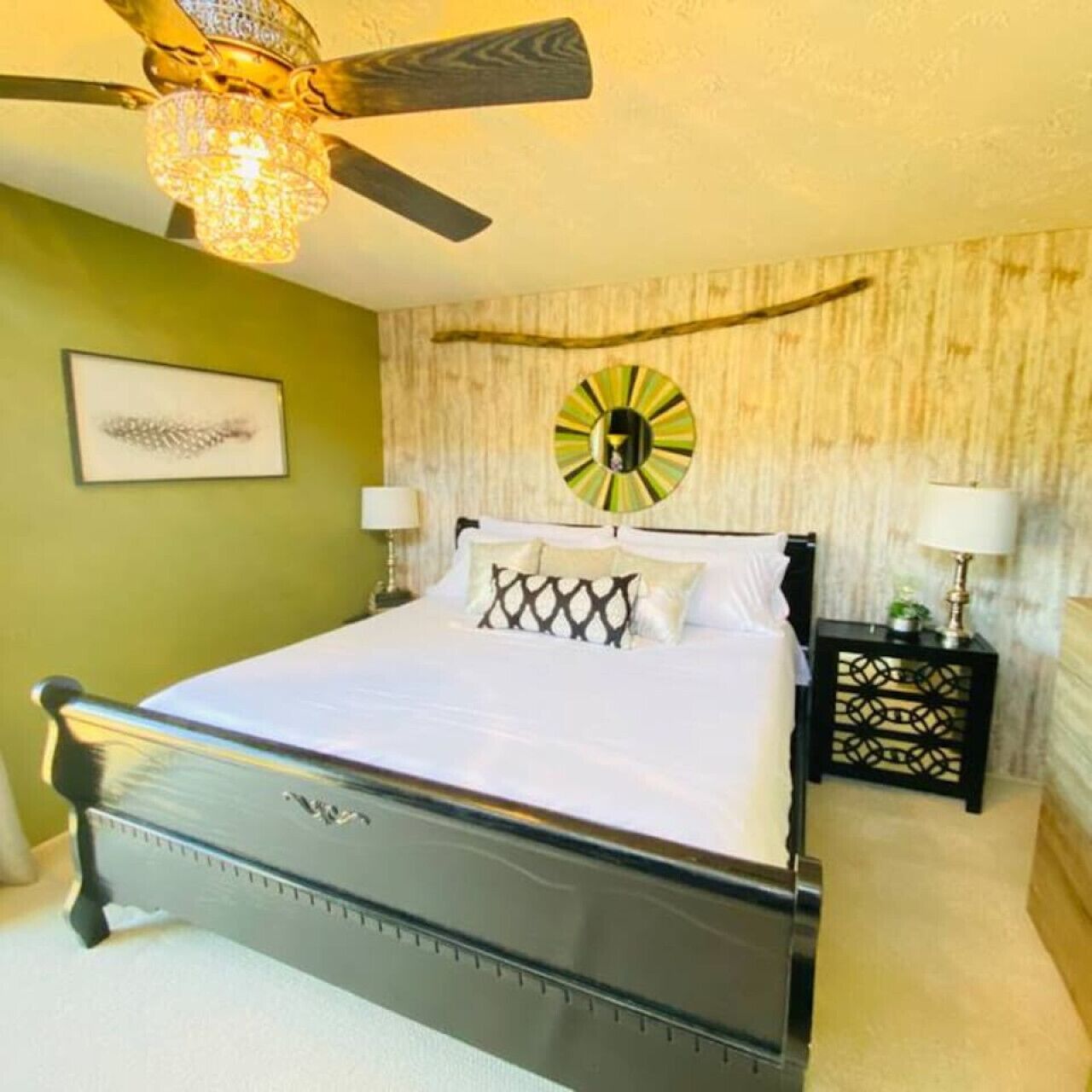2 bedrooms, iron/ironing board, travel crib, free WiFi