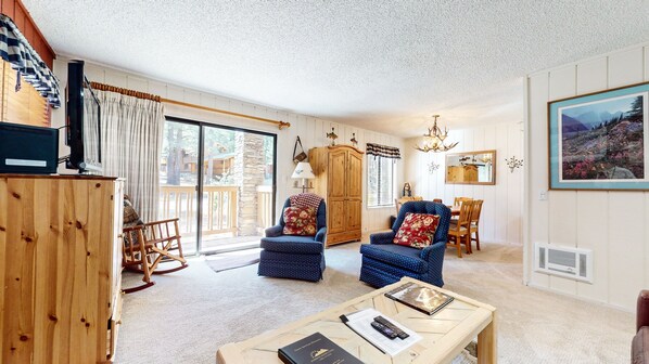 TV, fireplace, DVD player