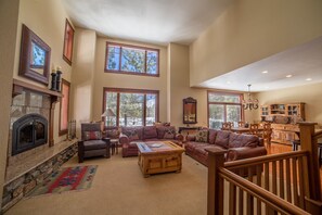 TV, DVD player - Timbers 1 Beautiful, Luxurious, Large Townhouse with Private Hot Tub by RedAwning (Mammoth Lakes)