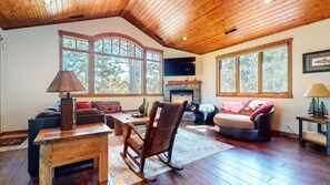 TV, fireplace, DVD player