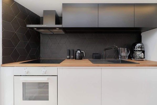 Fridge, oven, stovetop, dishwasher - 2Waters 115 Wrocław | Two-Story Apartment | Underground Parking (Wrocław)