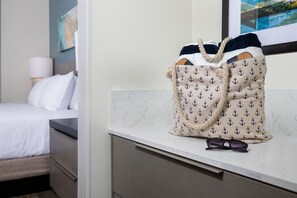 In-room safe, desk, laptop workspace, blackout drapes