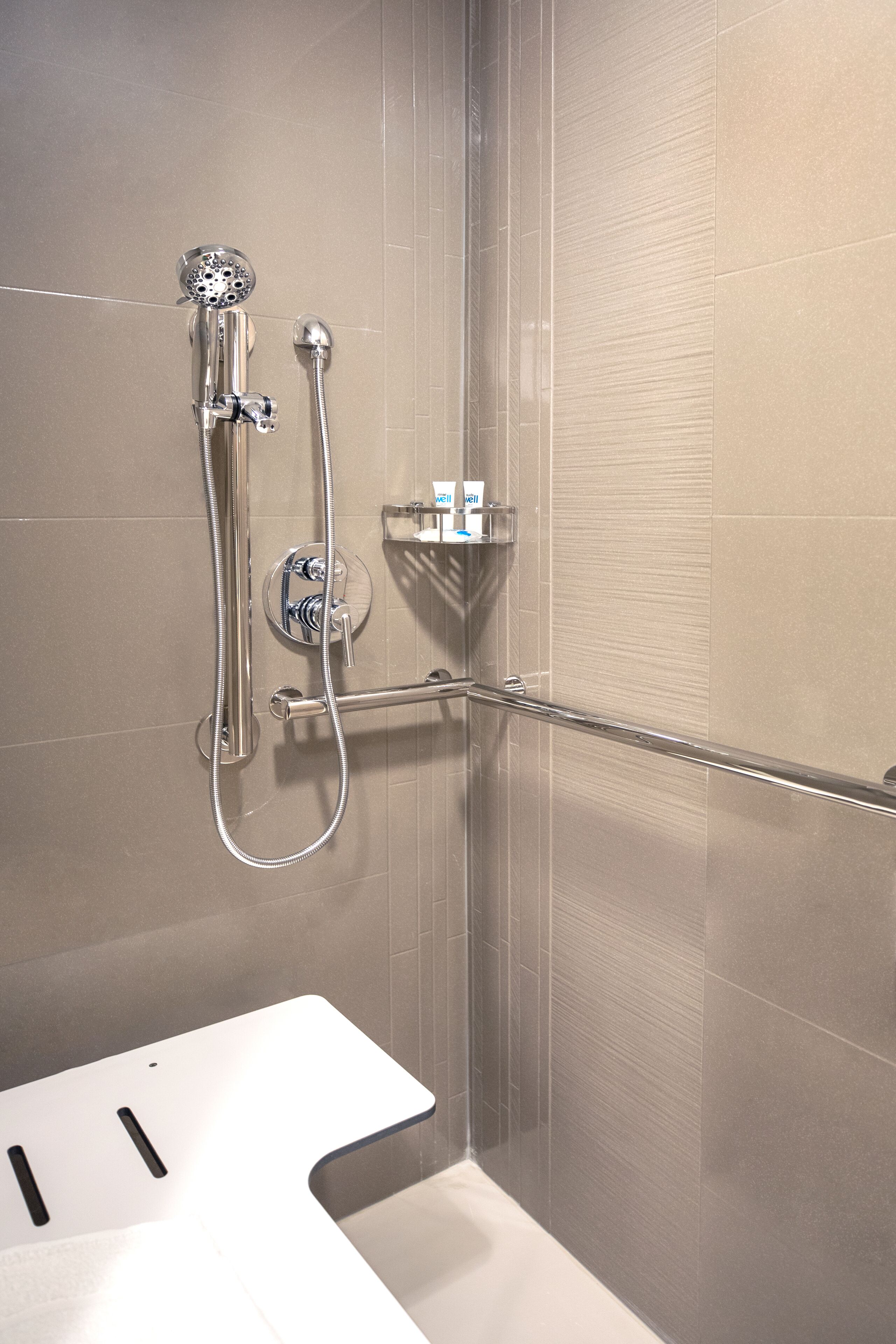 studio, 1 king bed with sofa bed, accessible, kitchen | bathroom | designer toiletries, hair dryer, towels, soap