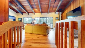 TV, fireplace, DVD player