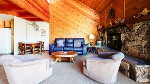 TV, fireplace, DVD player