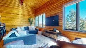 Televisio, takka, DVD-soitin