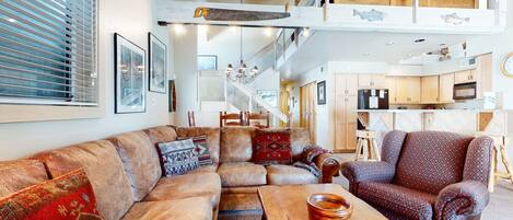 TV, fireplace, DVD player