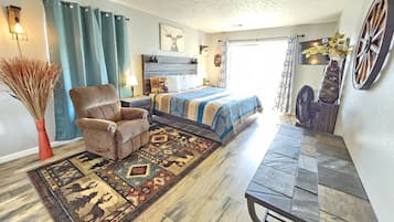 2 slaapkamers, een bureau, een strijkplank/strijkijzer, gratis wifi