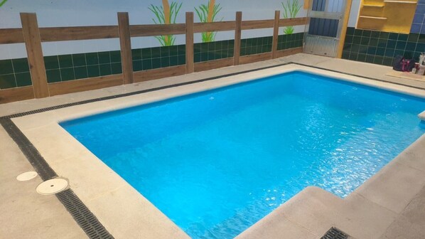 Indoor pool, outdoor pool