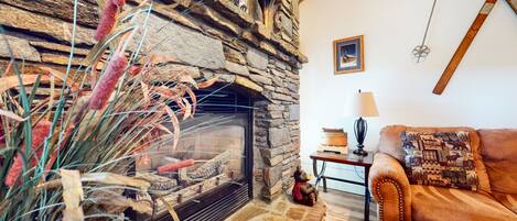 TV, fireplace, DVD player