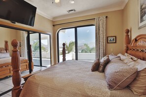 3 bedrooms, iron/ironing board, free WiFi, bed sheets - Marina Views and Closest Home to Town in Pedregal! Sleeps max 8  (Cabo San Lucas)
