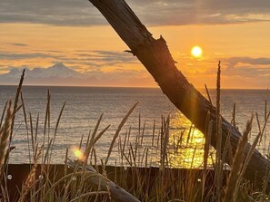 Uitzicht op strand/zee