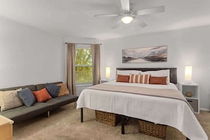 2 bedrooms, iron/ironing board, WiFi, bed sheets