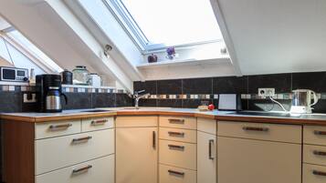 Apartment, Private Bathroom (Sonnenschein) | Shared kitchen | Highchair