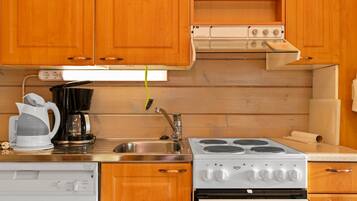 Fridge, microwave, dishwasher, toaster