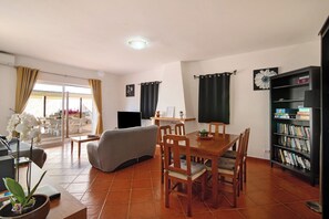 TV, DVD player, stereo