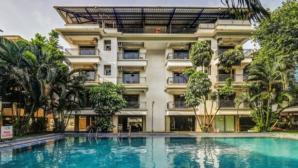 Outdoor pool - Treebo Aquamarine Arpora With Pool (Arpora)