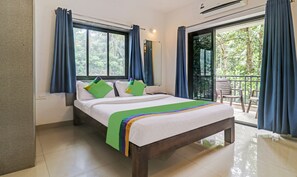 Standard Double Room | Desk, iron/ironing board, free WiFi, bed sheets - Treebo Aquamarine Arpora With Pool (Arpora)