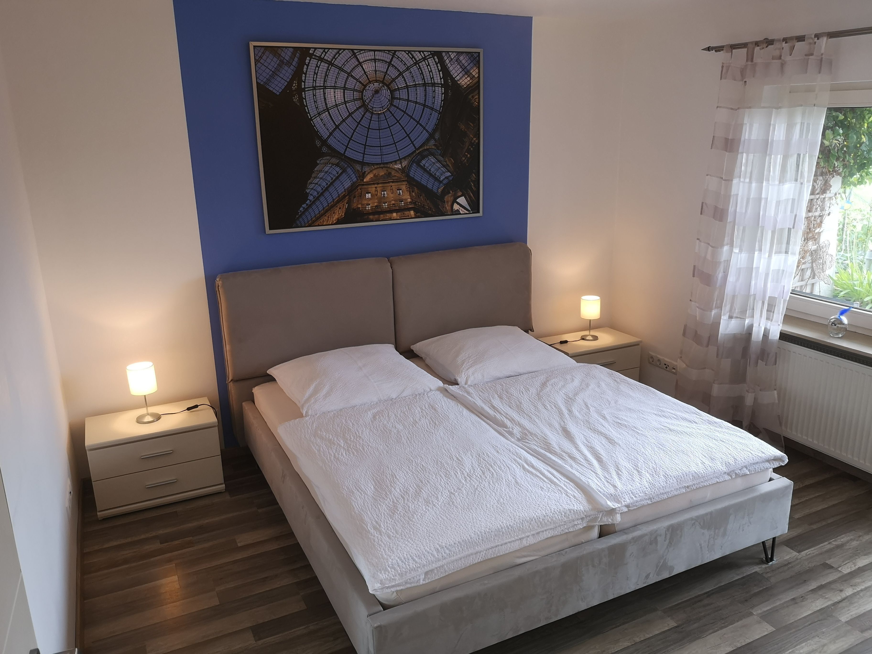 2 bedrooms, in-room safe, iron/ironing board, travel crib