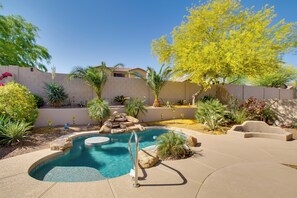 A heated pool