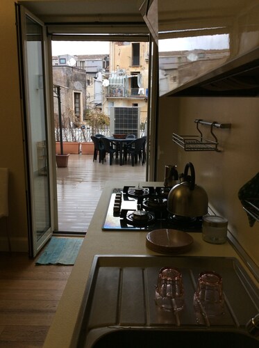 Chicca suite with terrace in the heart of the historic center of Catania