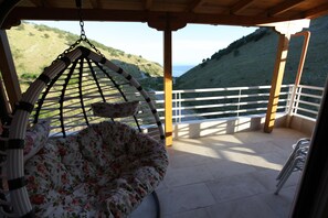 Vue depuis lâhĂ©bergement